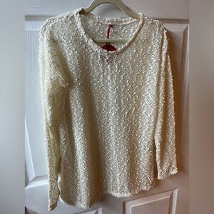 🆕 🎁 Aeropostale Cream Textured Long Sleeve Top